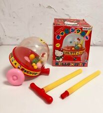 RARE Vintage 1984 Sanrio Hello Kitty Popping car toy w/ Box Working good Japan picture