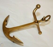 ANTIQUE VINTAGE STYLE SOLID BRASS ANCHOR PAPER WEIGHT BEACH NAUTICAL DECOR BOAT picture