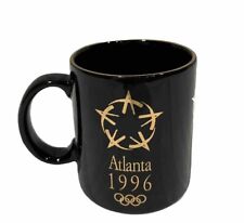 USA Olympics Atlanta Mug Vintage 1996 License Black  Gold Ceramic USA picture