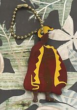 Vintage KING KAMEHAMEHA “Hawaii Invites You” Leather Key Chain Hawaiian Souvenir picture