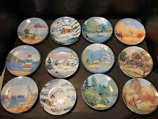 4-Season Collector Plates VTG Hand Painted Winter Spring Summer Fall Mix & Match picture