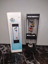 Galileo Thermometer Colorful 9 Inch Tall Desktop Temperature Gauge Home Weather picture