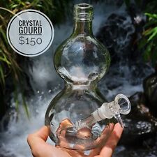 Unique Vintage Upcycled Glass Gourd Bottle Bong picture