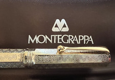 Montegrappa Pen Fountain Pen Silver 925 Ninety-Nine Chiseled Greek Cartridge picture