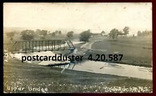 STEWIACKE NS 1909 Upper Bridge. Real Photo Postcard picture