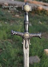 Handmade KING SOLOMON Damascus Steel Sword |Star of David Replica Sword-Gift picture