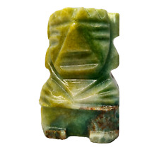 Vintage Carved Stone Mayan Aztec Tiki Idol Marble 2.75