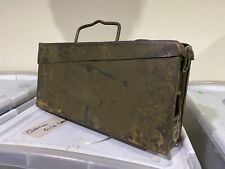ORIGINAL WWII GERMAN STEEL 8MM AMMO CAN-ORIGINAL PAINTS picture