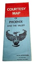 Vintage 1950s Arizona Road Map Phoenix and the Valley Advertising Wax World picture