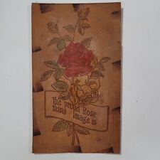 The Proud Rose Thine Image Is Vintage Leather Postcard Post Card picture
