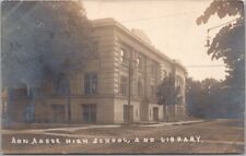 1907 Ann Arbor, Michigan RPPC Photo Postcard 