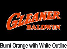 Vintage Gleaner Baldwin Combine - Allis-Chalmers Redrawn Emblem Logo Stick Decal picture