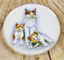 vtg norcrest collector plate Cat family kittens 10
