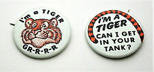 2 1960s Esso Oil & Gas Tiger in the Tank NOS New Button Pin picture
