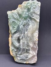 Museum Pice Old Natural Aquamarine Stone Unknown Era A Woman & Snake Engrave Til picture