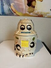 Vintage Rare Spaceman Robot Ceramic Cookie Jar Japan picture