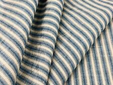 Colefax & Fowler Moire Ticking Stripe Fabric - Sackville / Blue 2.45 yd F4001-02 picture