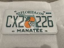 FLORIDA FL (MANATEE) LICENSE PLATE NICE TAG NATURAL STICKER picture