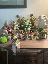 MASSIVE FROG COLLECTION LOT VINTAGE - Total Of 31 FIGURES - GREAT SHAPE picture