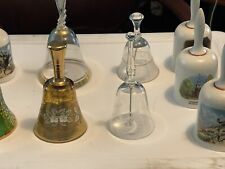 9 Vintage Ceramic And Glass Bells With Handle Look Great picture