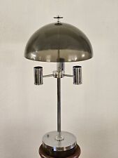 MCM Atomic Era Chrome and Smoked Lucite Tall Table Lamp, 1960s, USA 32