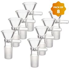 ( Pack of 8 ) 18mm Male Glass Bowl For Water Tobacco Pipe Bong Replacement Head picture
