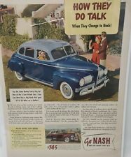 Vintage 1941 Nash Motors Advertisement Save Money Every Mile Rare picture