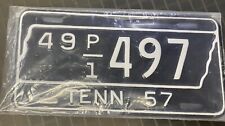 1957 Tennessee License Plates for Truck (pair) picture