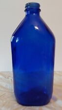 Vintage Blue Glass Bottle Phillips Made in USA 1940's 9