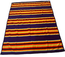 Beaver State Pendleton Wool Blend Blanket 79” x 60” Multicolor Stripe picture