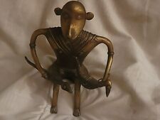 Antique Bronze Tribal statue monkey man Old antique tribal figurine c/a 1900's#2 picture