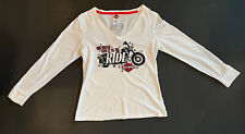 Harley Davidson Christmas Women’s Shirt Large Oh What Fun It Is To Ride picture