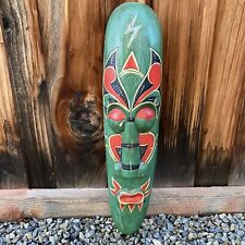 Large Colorful Traditional Indonesian Wooden Mask picture