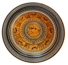 Vtg Spic & Span Grecian Etruscan Design 11.5” Tin Tray Platter Promotion Plate picture