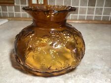 Amber Clear Glass Floral Design Lamp Shade 7