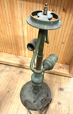 Antique Bradley Hubbard Lamp base - double socket , Pull chains 19 inch tall VTG picture