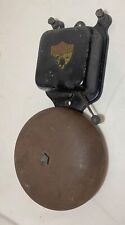 rare working antique industrial Ansonia iron steel electric wall bell alarm picture
