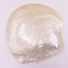 60-80mm Natural Light Golden Mother of Pearl Sea Shell Display Dish Home Decor picture