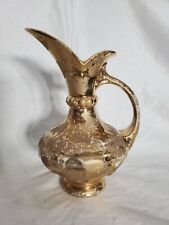 Weeping Gold Small Ceramic Decorative Pitcher picture
