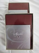 Hallmark Christmas cards-2 boxes, NEW, Silver with red bead. Each B0x 12 cards. picture