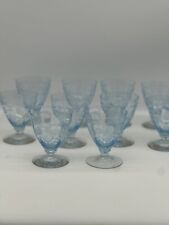 10-Fostoria Versailles Azure Blue  Cocktail Cordial Glass 3 3/4