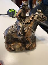 VTG Amy Art Crafts Sculpture Horse Barrel Racer Cowgirl Calgary Alberta Canada picture