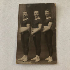 Circus Perfomer Strong Men Acrobats Real Photo Postcard Post Card Vintage picture