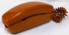 Vintage 70s 80s Trimline Phone Bell Systems Western Electric Orange Push Button picture