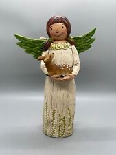 Wings Of Whimsy Angel With Deer Figurine Laura Benge  8