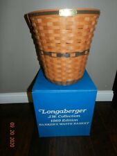 Longaberger 1989 JW Collection Bankers Waste Basket unused  picture