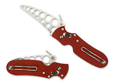 Spyderco P'kal Trainer Folding Training Knife C103TR Unsharpened Blade Red G-10 picture