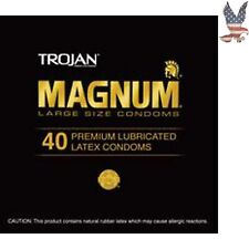 Magnum XL Condoms - Premium Lubricated - Comfort & Safety - 40 Count - Reliable picture