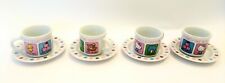 Sanrio 1976 Vintage Cup and Saucer Set of 4, Showa Retro, Rare, Made in Japan picture