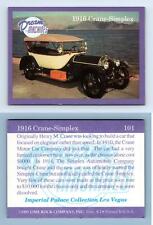 1916 Crane-Simplex #101 - Dream Machines 1991 Lime Rock Trading Card picture
